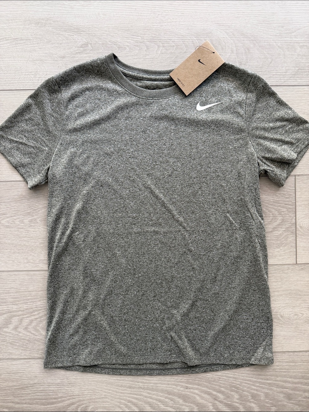 NWT Nike Women’s Grey Dri-FIT Crew Neck T-Shirt